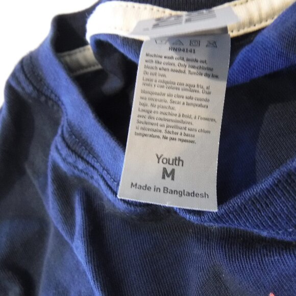 Instant Message Axolotl Emotion Blue Long Sleeve Girls Shirt Size Medium - Picture 4 of 7